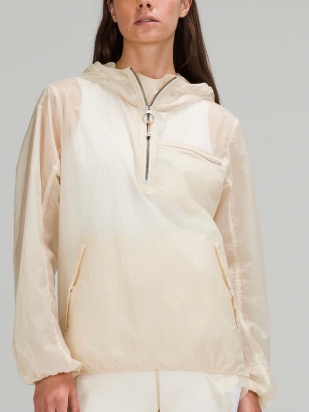 lululemon athletica Step Out Anorak Lightweight Beige Jacket